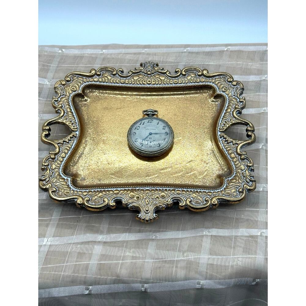 Antique Waltham 15 Jewels 14K Gold Filled Pocket Watch – Size 12s, Open Face